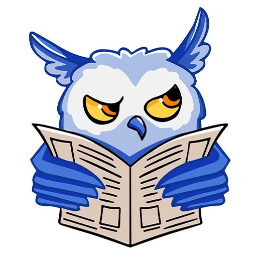 🧐 Стикер «Owl Madness» для Telegram