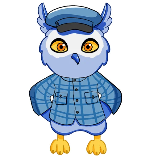 🧢 Стикер «Owl Madness» для Telegram