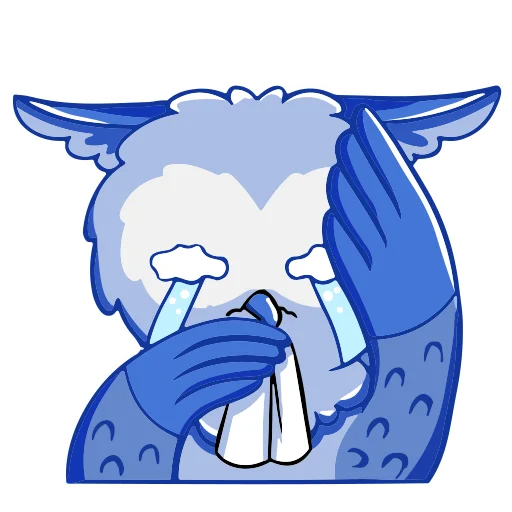 😢 Стикер «Owl Madness» для Telegram