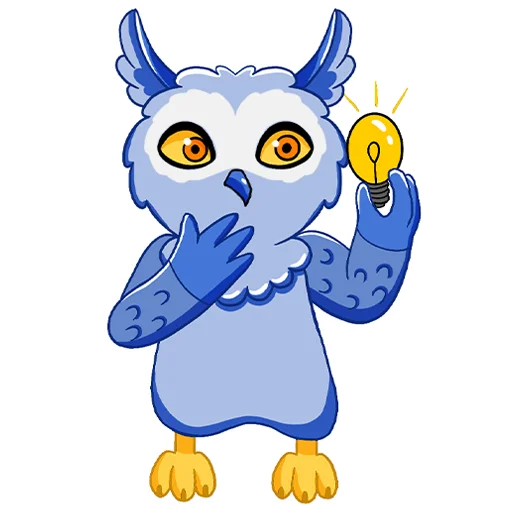 😲 Стикер «Owl Madness» для Telegram