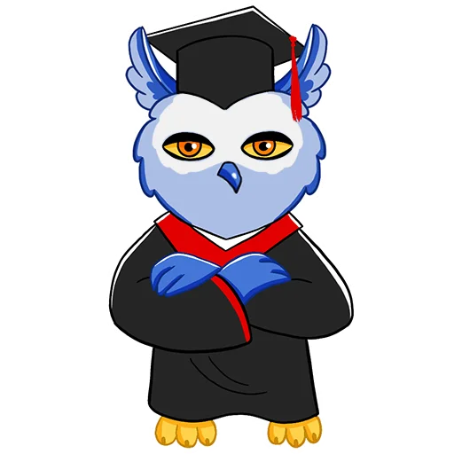 🎓 Стикер «Owl Madness» для Telegram