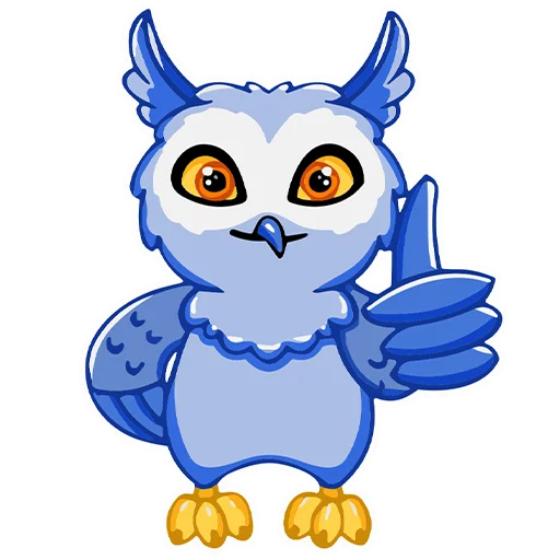 Стикерпак Owl Madness для Telegram