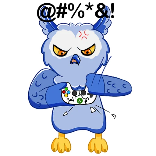 🎮 Стикер «Owl Madness» для Telegram