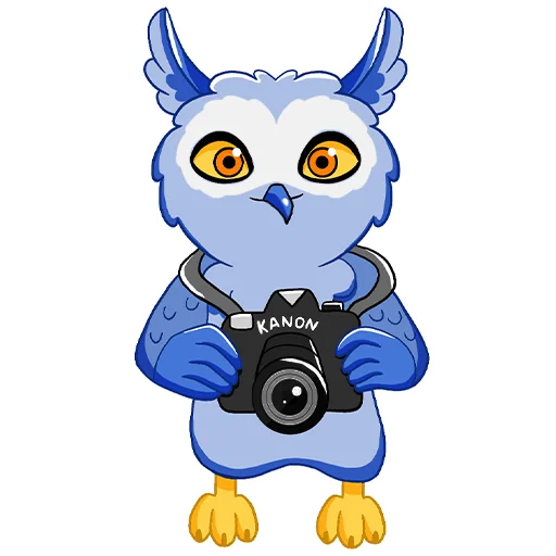 📷 Стикер «Owl Madness» для Telegram