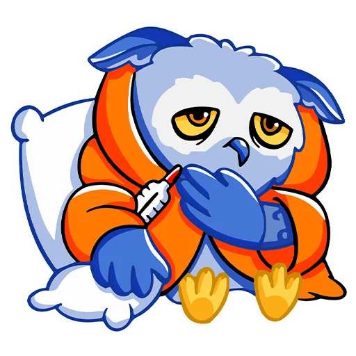 🤒 Стикер «Owl Madness» для Telegram