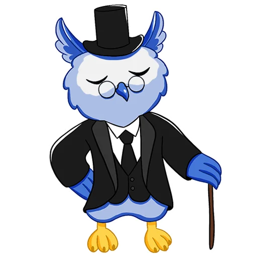 🧐 Стикер «Owl Madness» для Telegram