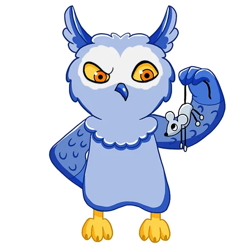 🐭 Стикер «Owl Madness» для Telegram