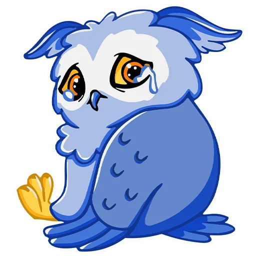 😢 Стикер «Owl Madness» для Telegram
