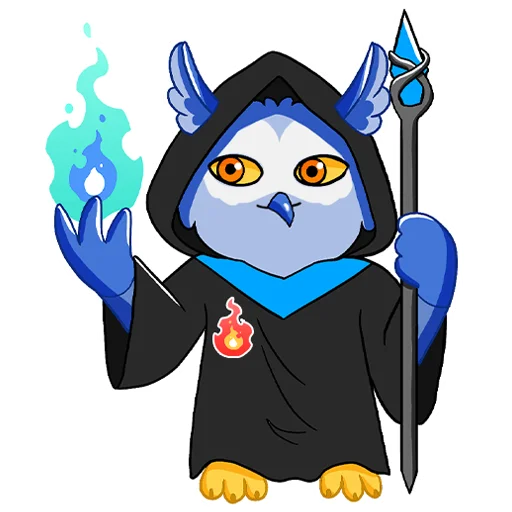 🧙‍♂️ Стикер «Owl Madness» для Telegram