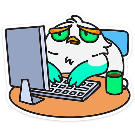 ☹ Стикер «Филин Марк» для Telegram