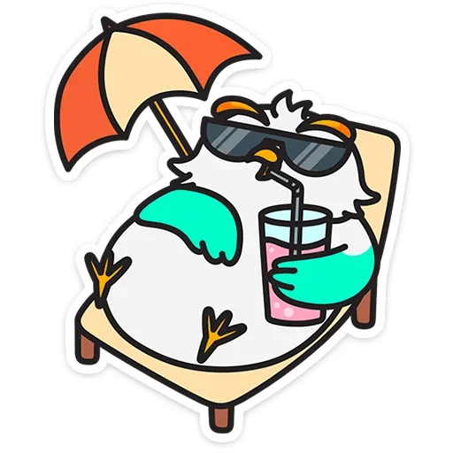 🏖 Стикер «Филин Марк» для Telegram