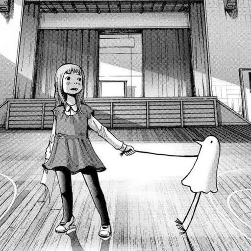 👫 Стикер «Oyasumi Punpun» для Telegram