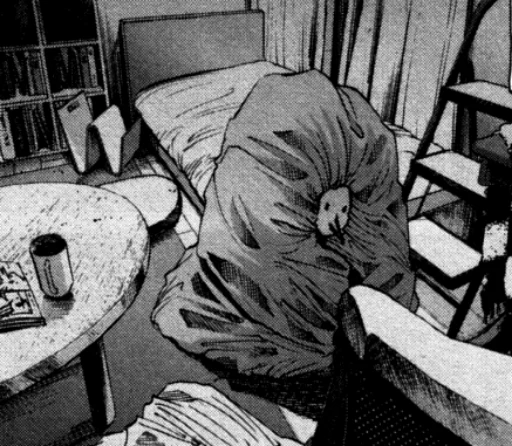 ☹️ Стикер «Oyasumi Punpun» для Telegram