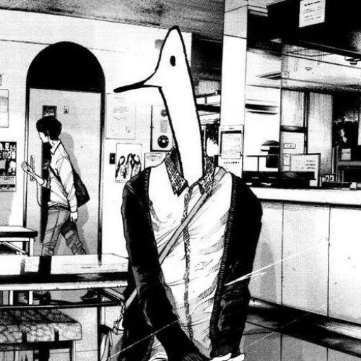 😕 Стикер «Oyasumi Punpun» для Telegram