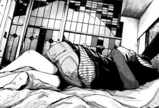 🤍 Стикер «Oyasumi Punpun» для Telegram
