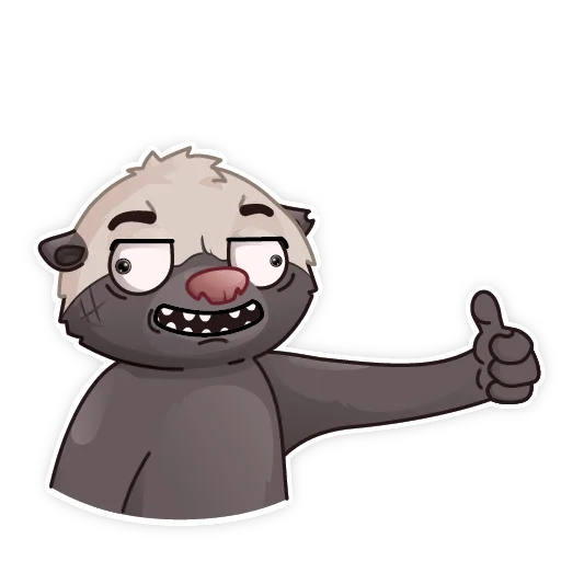 👍 Стикер «HoneyBadger» для Telegram