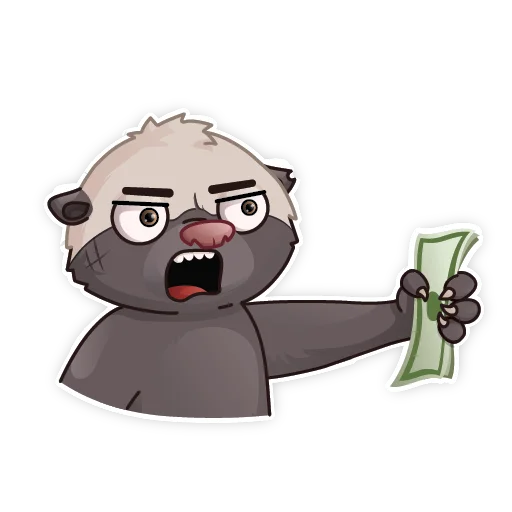 🤑 Стикер «HoneyBadger» для Telegram