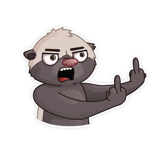 🖕 Стикер «HoneyBadger» для Telegram