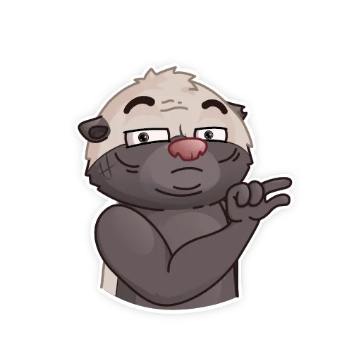 🤏 Стикер «HoneyBadger» для Telegram