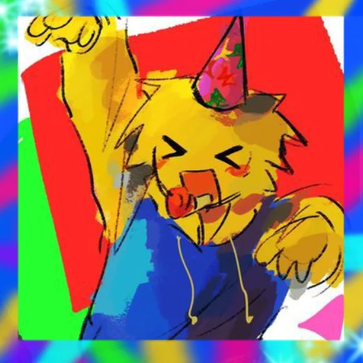 🎉 Стикер «Party noob» для Telegram