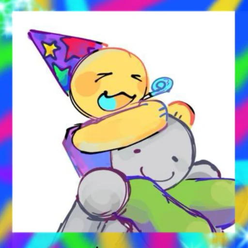 🎉 Стикер «Party noob» для Telegram