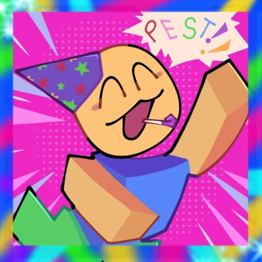 🎉 Стикер «Party noob» для Telegram