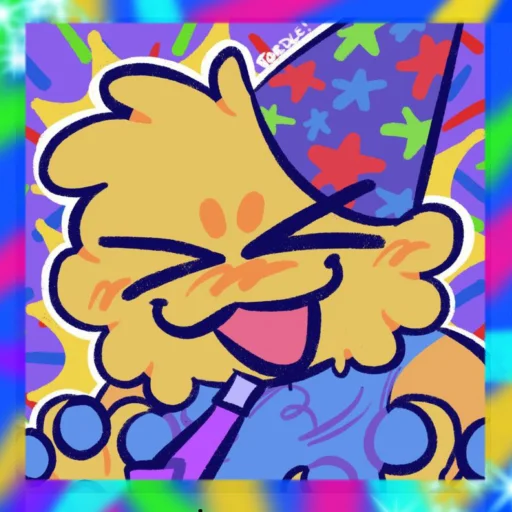 🎉 Стикер «Party noob» для Telegram