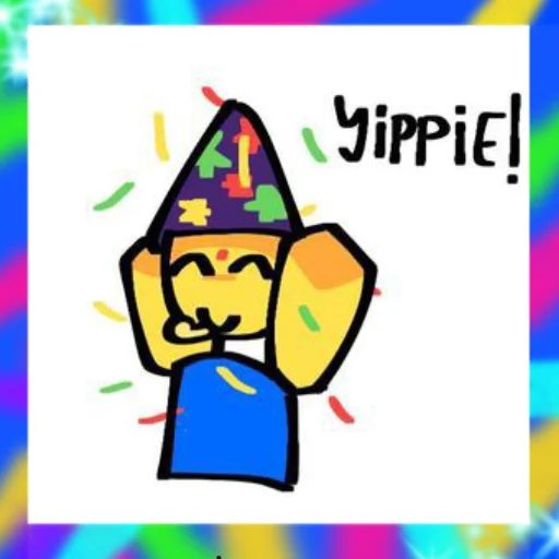 🎉 Стикер «Party noob» для Telegram