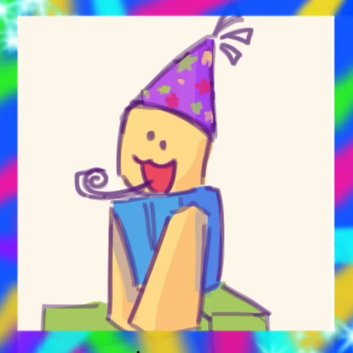 🎉 Стикер «Party noob» для Telegram