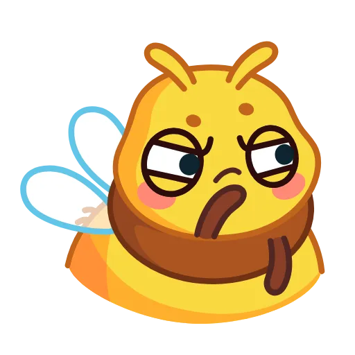 🤨 Стикер «Пчелка» для Telegram