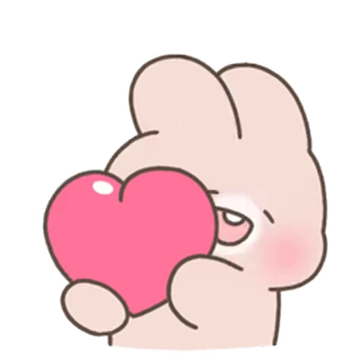 😊 Стикер «Happy Cream Puff Rabbit» для Telegram