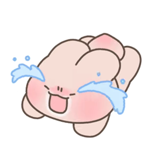 😊 Стикер «Happy Cream Puff Rabbit» для Telegram