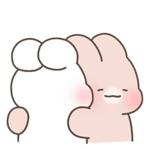 😊 Стикер «Happy Cream Puff Rabbit» для Telegram