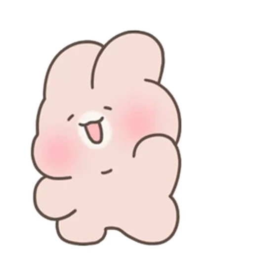 😊 Стикер «Happy Cream Puff Rabbit» для Telegram