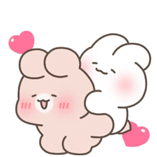 😊 Стикер «Happy Cream Puff Rabbit» для Telegram