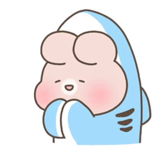 😊 Стикер «Happy Cream Puff Rabbit» для Telegram