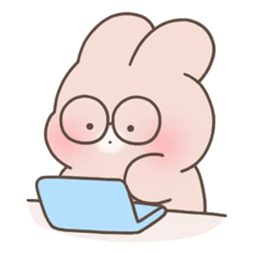 😊 Стикер «Happy Cream Puff Rabbit» для Telegram
