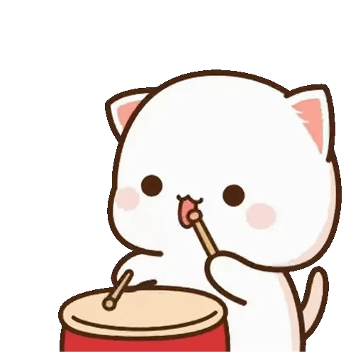 😊 Стикер «Mochi Mochi Peach Cat» для Telegram