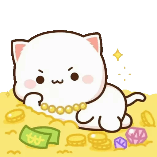 😊 Стикер «Mochi Mochi Peach Cat» для Telegram