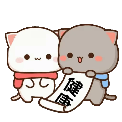 😊 Стикер «Mochi Mochi Peach Cat» для Telegram