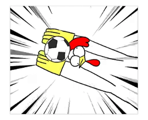 😊 Стикер «Chicken Bro Football» для Telegram