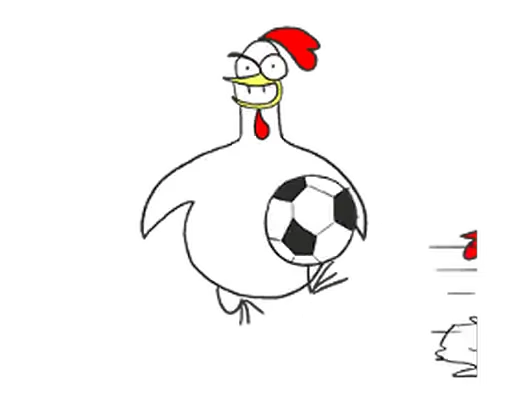 Стикерпак Chicken Bro Football для Telegram