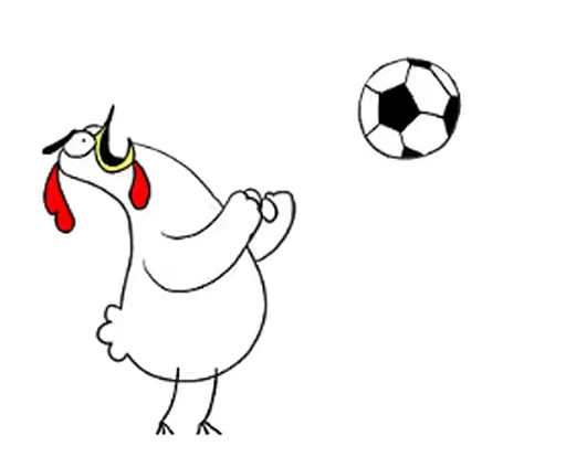 😊 Стикер «Chicken Bro Football» для Telegram