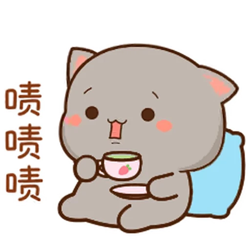 😊 Стикер «Peach Cat» для Telegram
