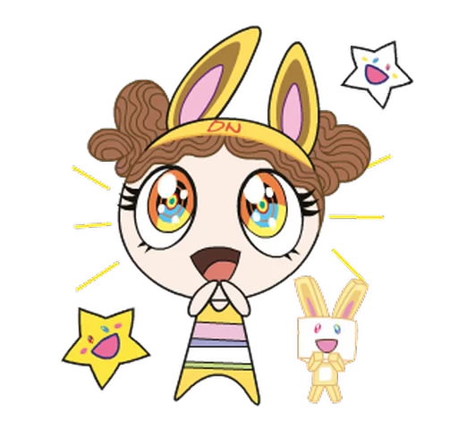 😊 Стикер «NEWJEANS MURAKAMI» для Telegram