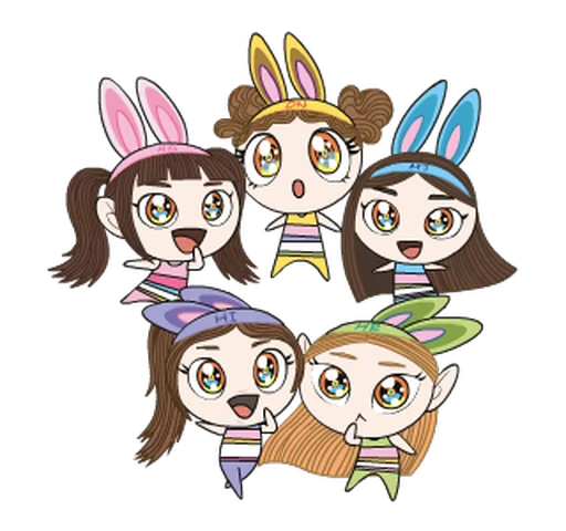 😊 Стикер «NEWJEANS MURAKAMI» для Telegram