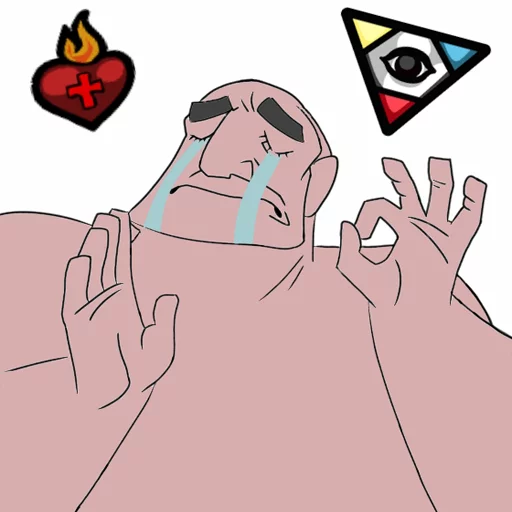 👌 Стикер «When the sticker pack is just right...» для Telegram