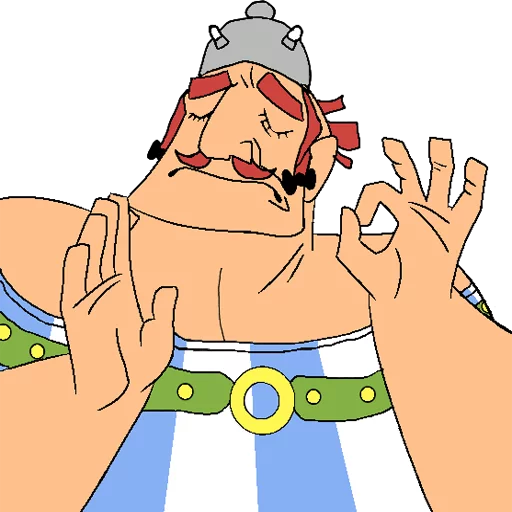 👌 Стикер «When the sticker pack is just right...» для Telegram
