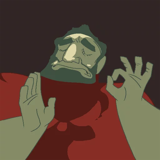 👌 Стикер «When the sticker pack is just right...» для Telegram