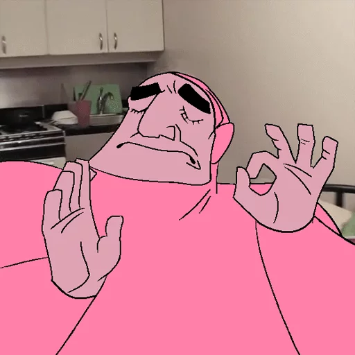 👌 Стикер «When the sticker pack is just right...» для Telegram